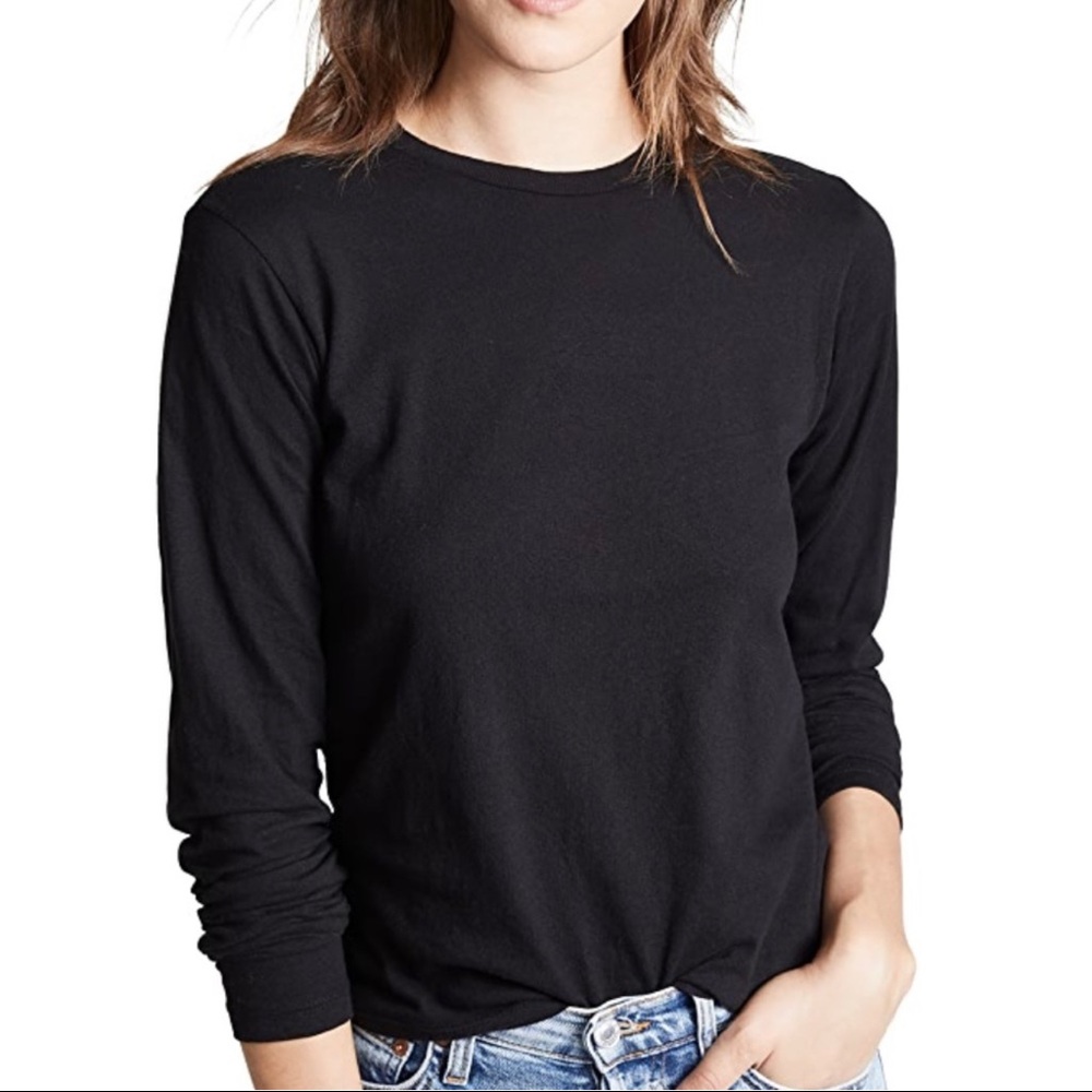 Re done classic black long sleeve size small